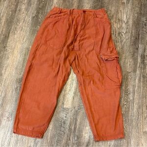 Free people barrel Rust Cargo Pants